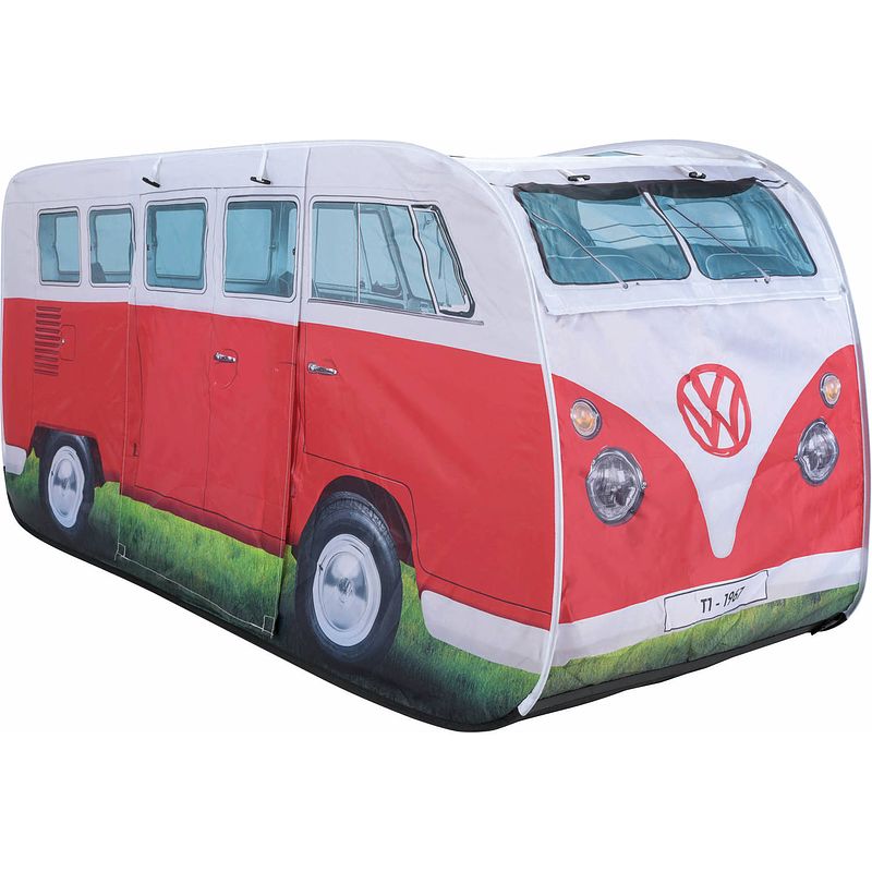 Foto van Volkswagen camper van kindertent rood