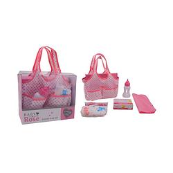 Foto van Baby rose luiertas met accessoires