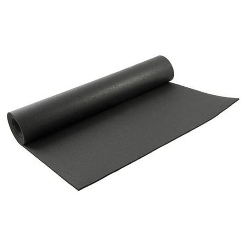 Foto van Zwarte yogamat/sportmat 180 x 60 cm - fitnessmat