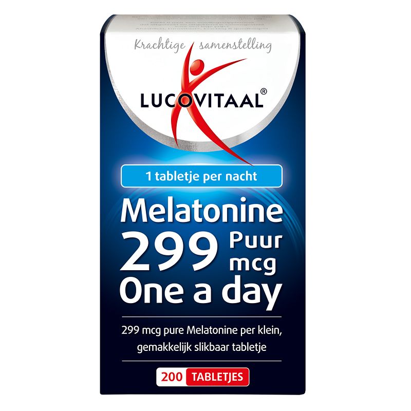Foto van Lucovitaal melatonine puur 299mcg tabletten