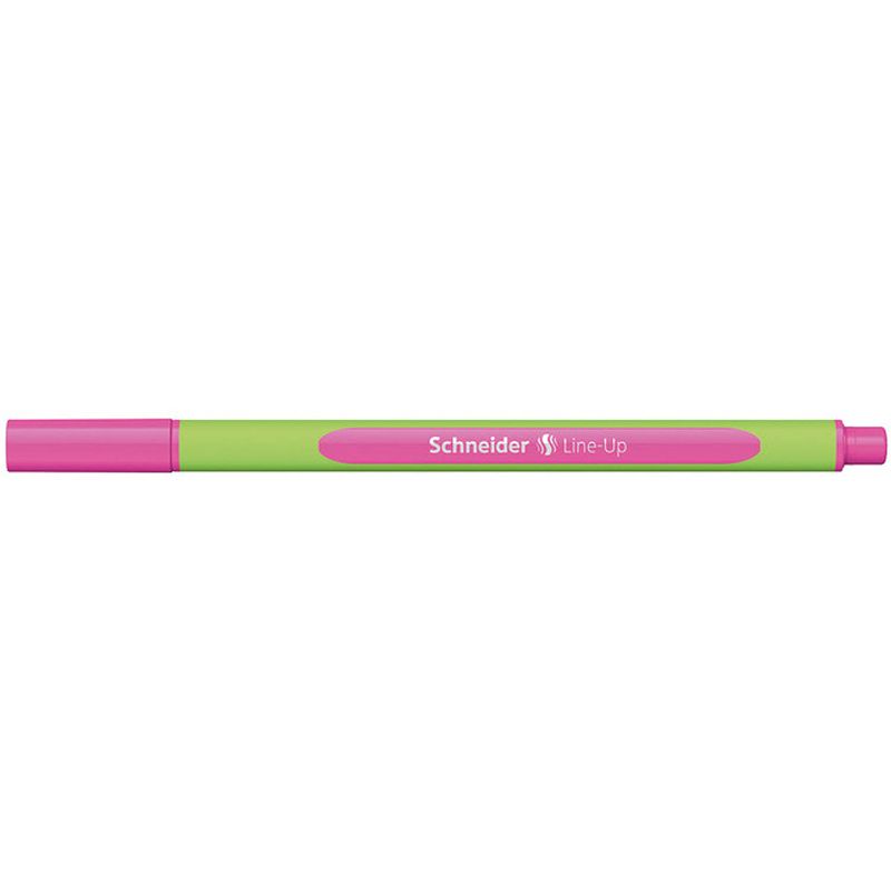 Foto van Schneider fineliner line-up 0,4 mm 16 cm rubber groen/neonroze