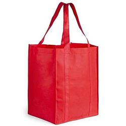 Foto van Boodschappen tas/shopper rood 38 cm - boodschappentassen