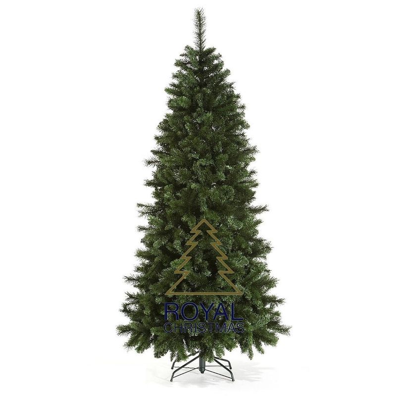 Foto van Royal christmas kunstkerstboom montana slim 165 cm slank model