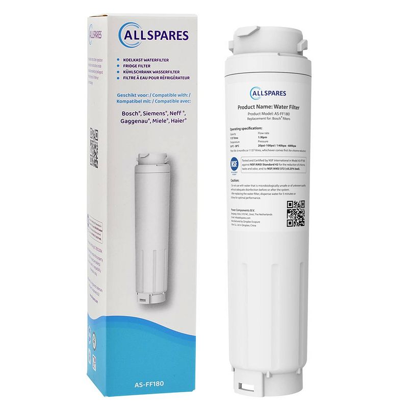 Foto van Allspares bosch/siemens waterfilter koelkast (2st.) 740560