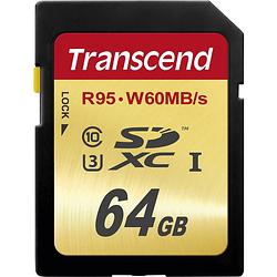 Foto van Transcend ultimate sdxc-kaart 64 gb class 10, uhs-i, uhs-class 3