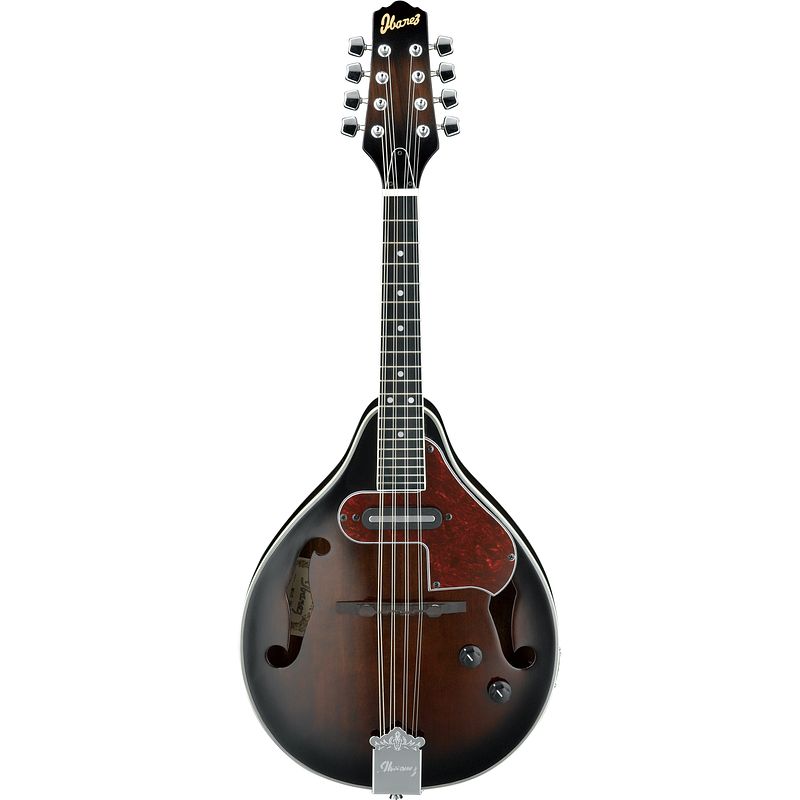 Foto van Ibanez m510e dark violin sunburst high gloss semi-akoestische mandoline