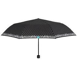 Foto van Perletti paraplu automatisch 98 cm microvezel zwart/wit