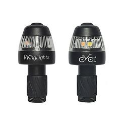 Foto van Cycl winglights360 fixed - led fietsverlichting - richting aanwijzer & zijlichten voor aan stuur - zwart