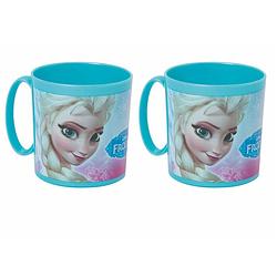 Foto van Set van 2x stuks plastic frozen thema drink bekers 350 ml voor kinderen/peuters