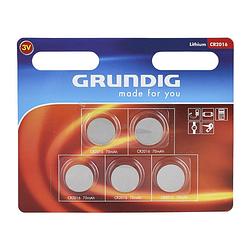 Foto van Grundig batterijen - cr2016 - 5-pack