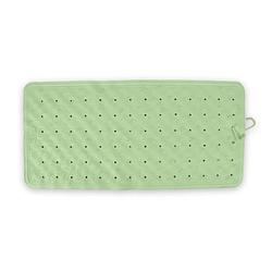 Foto van Badmat groen 76 x 36 cm antislip mat voor bad en douche rubberen antislip douchemat - 36x76 cm kwaliteit groen
