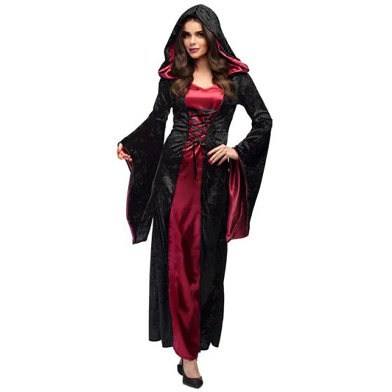 Foto van Boland vampire mistress kostuum dames zwart.rood maat 40/42 (m)