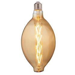 Foto van Led lamp - design - elma - e27 fitting - amber - 8w - warm wit 2200k