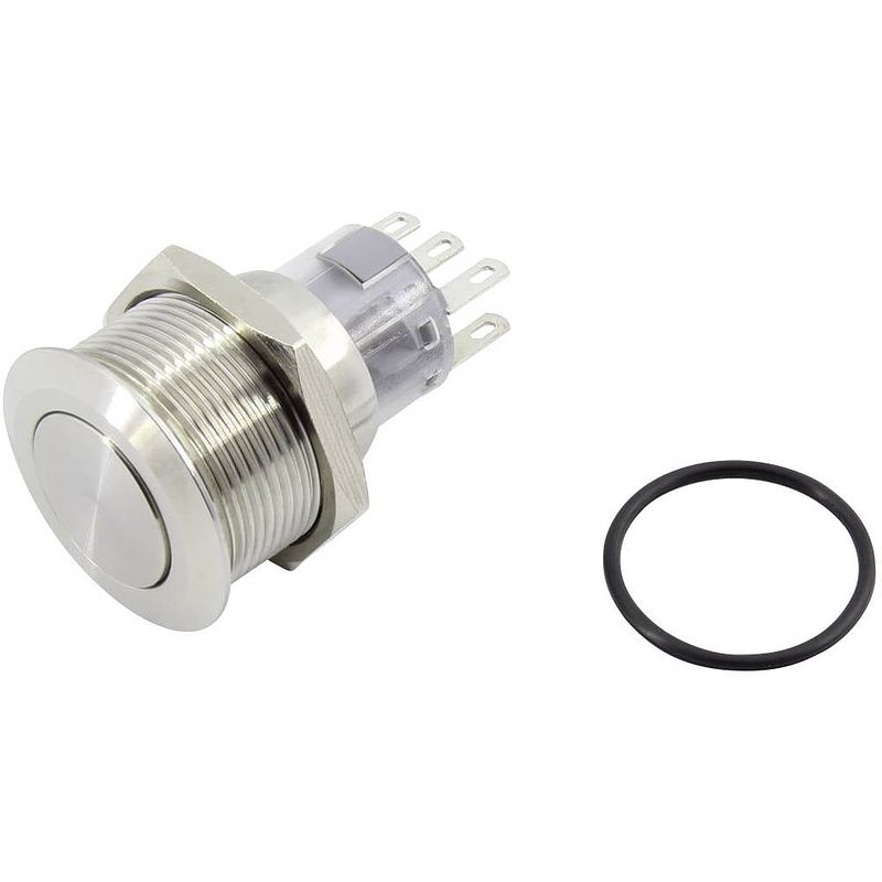 Foto van Tru components 1602493 tc-gq22-a-22/s203 druktoets 250 v 5 a 2x uit/(aan) moment ip65 1 stuk(s)