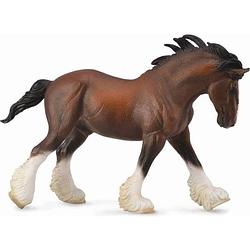 Foto van Collecta paarden: clydesdale hengst 20 cm bruin