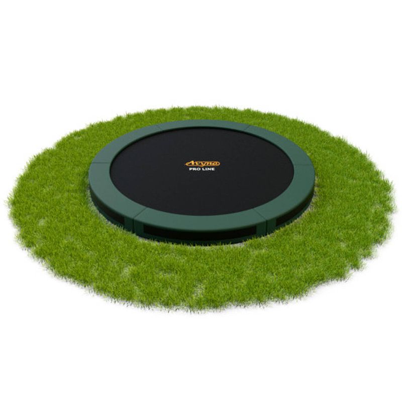 Foto van Avyna trampoline proline 427 cm (14ft) inground groen