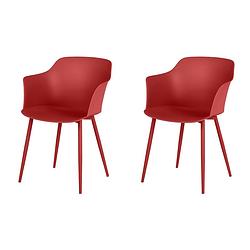Foto van Camilla 2 stoelen rood.