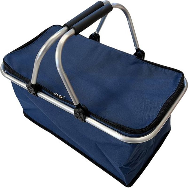 Foto van Opvouwbare lichtgewicht koeltas - 60 x 23 x 26 cm - 24 liter - blauw