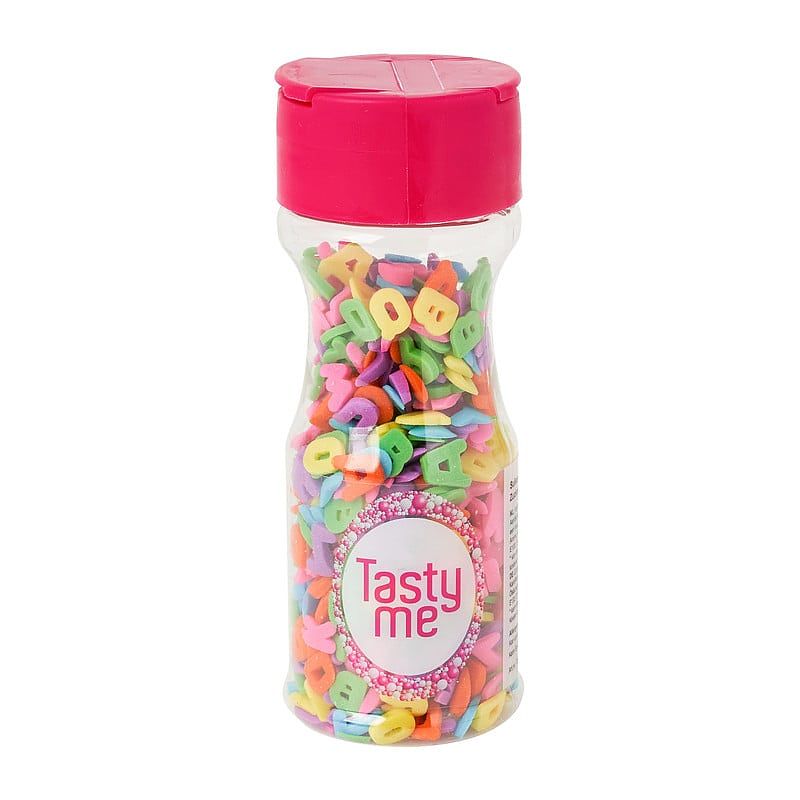 Foto van Tasty me suikerfiguur letterpret - multikleur - 45 g