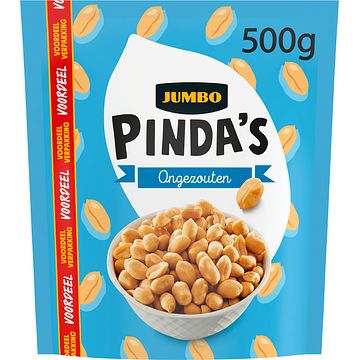 Foto van Jumbo pinda'ss ongezouten voordeelverpakking 500g