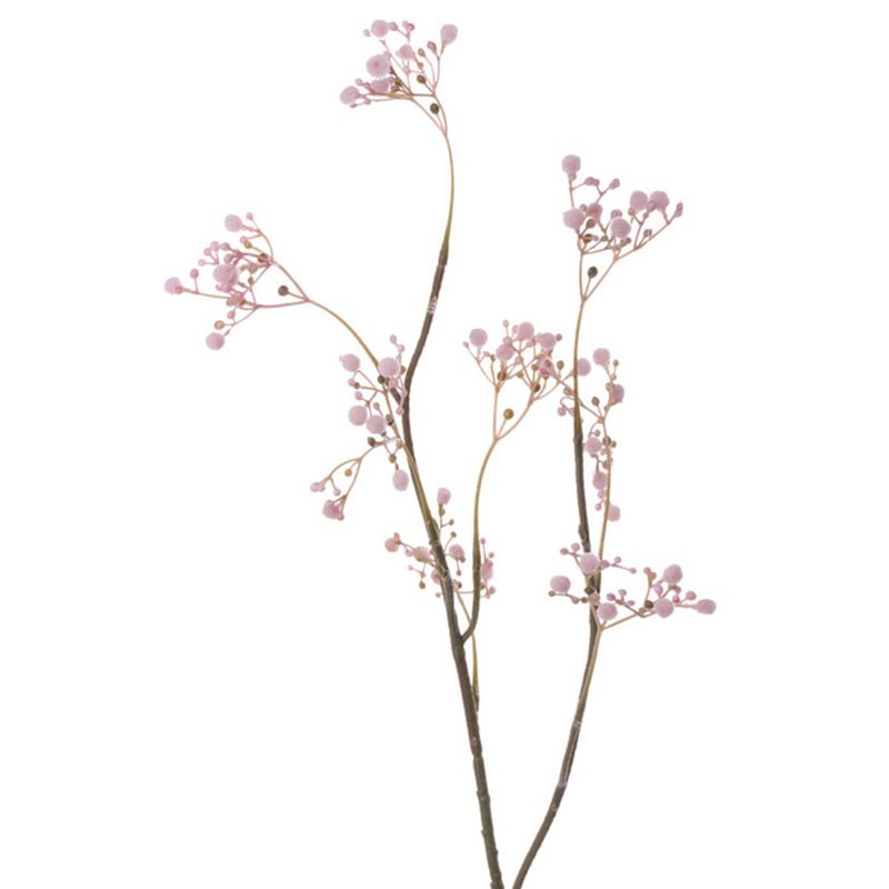 Foto van Kunstbloemen gipskruid/gypsophila takken roze 66 cm - kunstbloemen