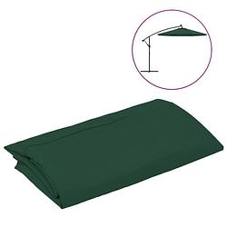 Foto van The living store parasoldoek groen - polyester - 300 cm - uv-bescherming