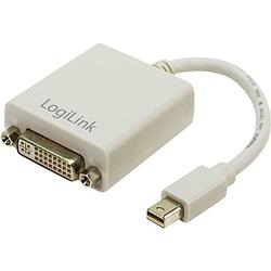 Foto van Logilink cv0037 displayport / dvi adapter [1x mini-displayport stekker - 1x dvi-bus 24+5-polig] wit 0.09 m