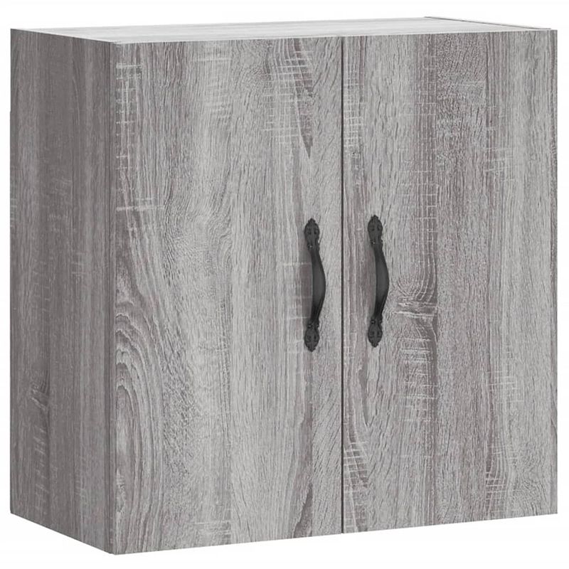 Foto van Vidaxl wandkast 60x31x60 cm bewerkt hout grijs sonoma eikenkleurig