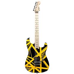 Foto van Evh striped serie elektrische gitaar geel-zwart