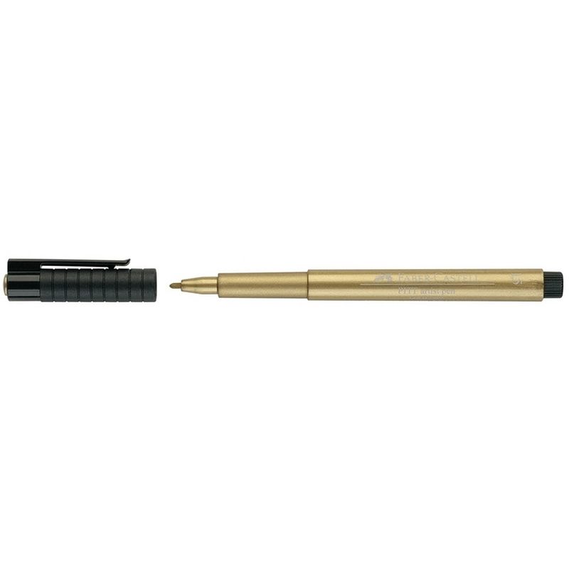 Foto van Tekenstift faber-castell pitt artist pen 250 goud