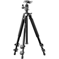 Foto van Mantona scout stativ tripod 1/4 inch, 3/8 inch werkhoogte: 45 - 142 cm zwart kogelkop