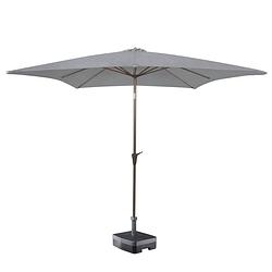Foto van Kopu® vierkante parasol malaga 200x200 cm - light grey