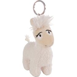 Foto van Nici sleutelhanger lady lama junior 10 cm pluche wit