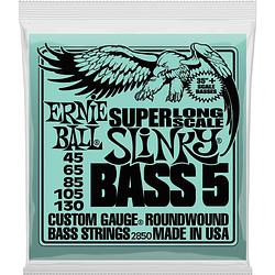 Foto van Ernie ball 2850 super long scale slinky bass 5 45 - 130 snaren