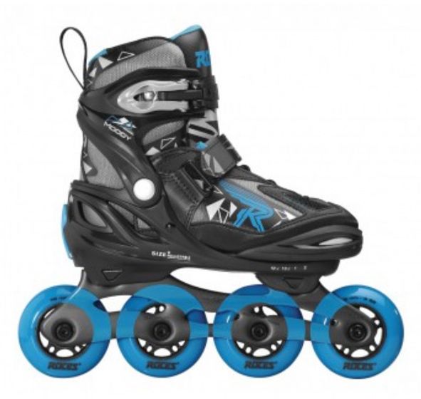 Foto van Roces inline skates moody tif 82a zwart/blauw maat 30 35