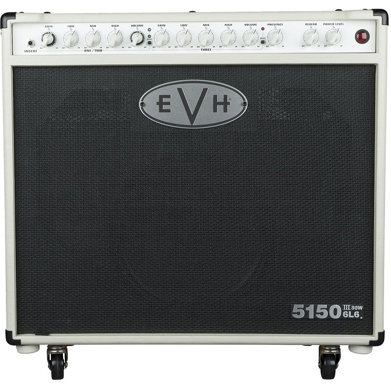 Foto van Evh 5150iii 50w 6l6 112 combo ivory gitaarversterker