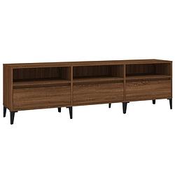 Foto van The living store tv-kast - classic - meubel - 150x30x44.5 cm - bruineiken