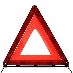 Foto van Orange85 gevarendriehoek - veiligheidsdriehoek - auto - rood - 45x43x3 cm - kunststof