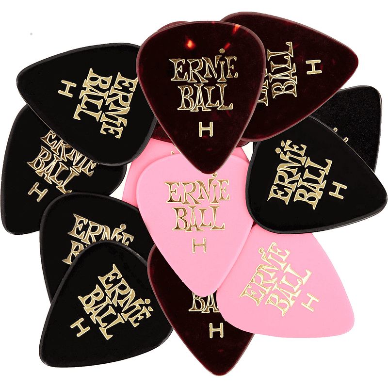 Foto van Ernie ball 9180 mixed cellulose plectrums 0.94 mm (12 stuks)