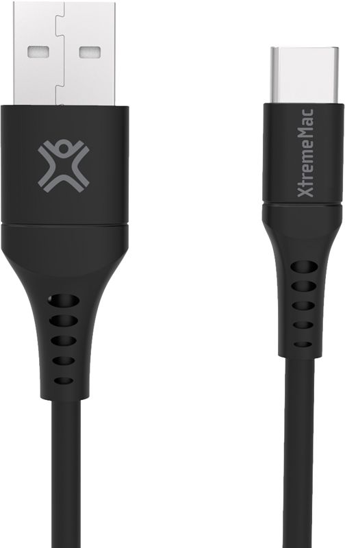 Foto van Xtrememac usb a naar usb c kabel 1m kunststof zwart