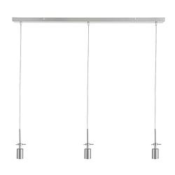 Foto van Moderne hanglamp - steinhauer - metaal - modern - e27 - l: 100cm - voor binnen - woonkamer - eetkamer - zilver