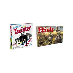 Foto van Spellenbundel - bordspellen - 2 stuks - twister & risk