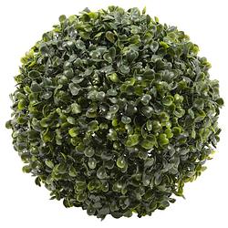 Foto van Buxus bol kunstplant - d26 cm - groen - kunststof - kunstplanten