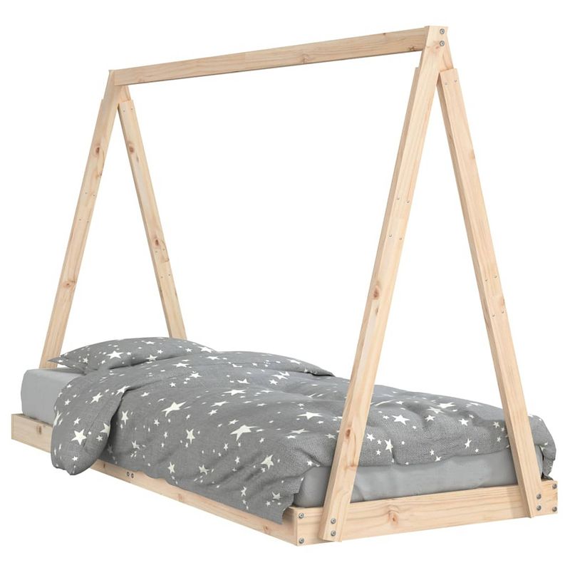 Foto van Vidaxl kinderbedframe 80x200 cm massief grenenhout