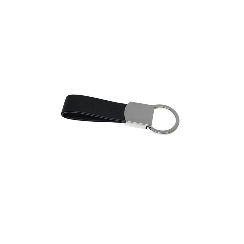 Foto van Nektar sleutelhanger - zwart leer - 3.5 cm