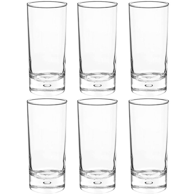 Foto van Set van 12x stuks longdrink glazen georgi 290 ml van glas - longdrinkglazen