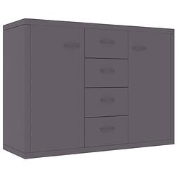 Foto van Vidaxl dressoir 88x30x65 cm spaanplaat grijs