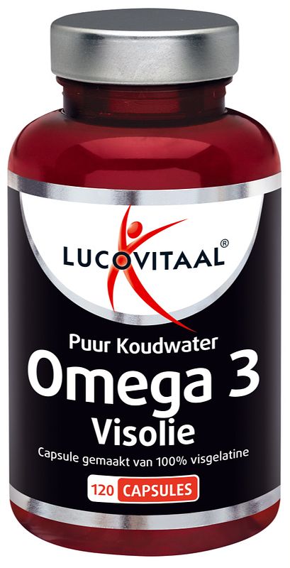 Foto van Lucovitaal omega 3 visolie puur koudwater capsules