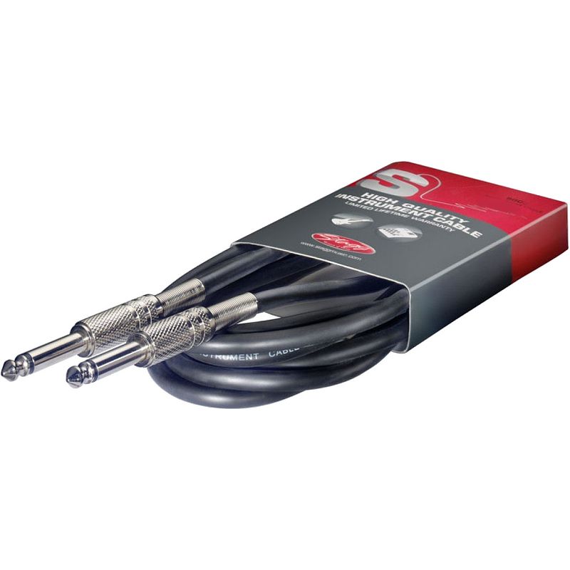 Foto van Stagg sgc1,5 instrumentkabel mono jack-jack 1,5 meter