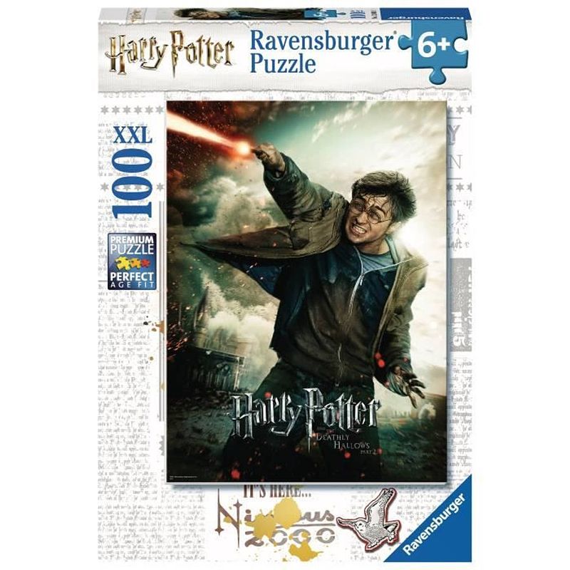 Foto van Ravensburger - 100 stukjes xxl puzzel de fantastische wereld van harry potter